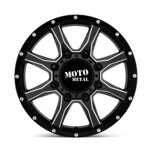 MOTO METAL MO995 Satin Black Milled - Front