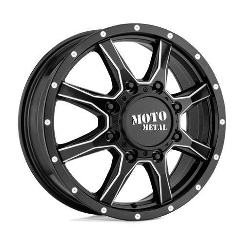 MOTO METAL MO995 Satin Black Milled - Front