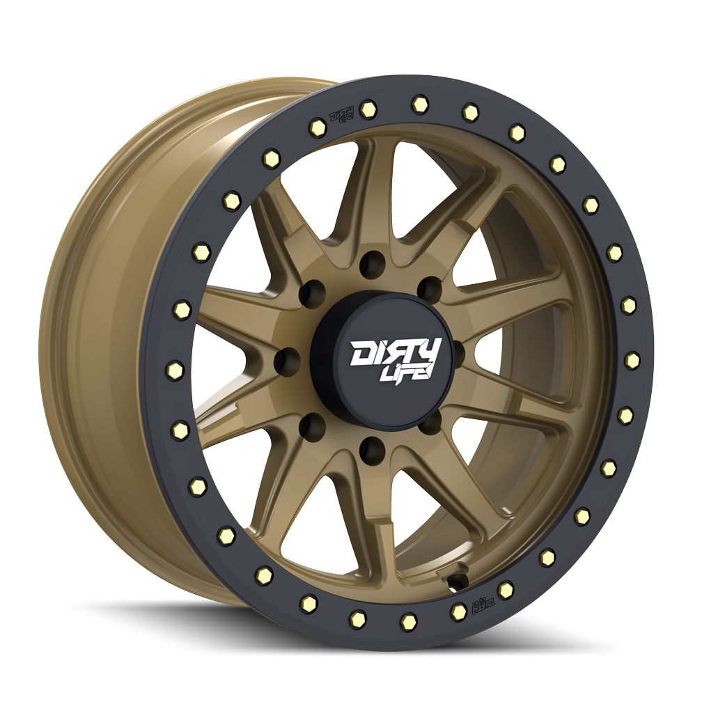DIRTY LIFE DT-2 (9304) SATIN GOLD W/SIMULATED BEADLOCK RING