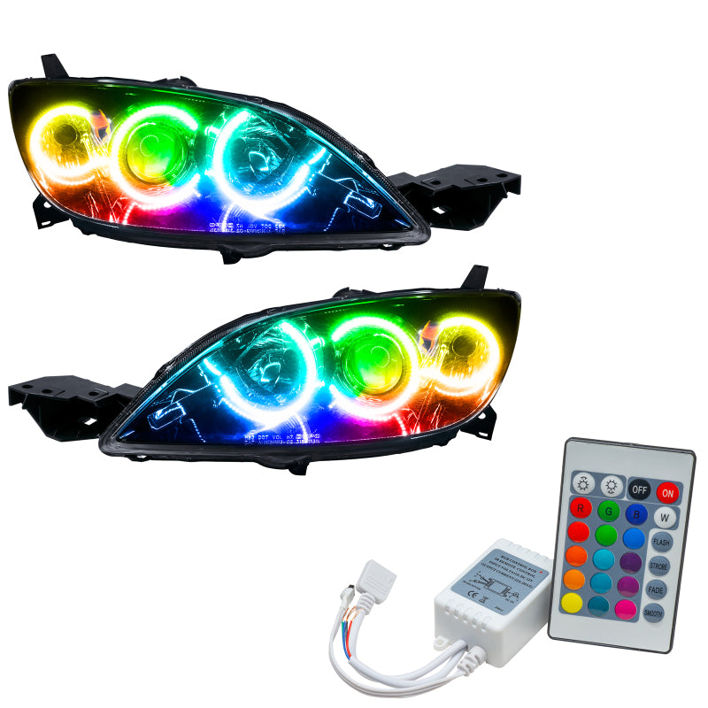 ORACLE 04-09 Mazda 3 SMD HL - Hatchback - Halogen Style - ColorSHIFT w/ Simple Cntrl SEE WARRANTY