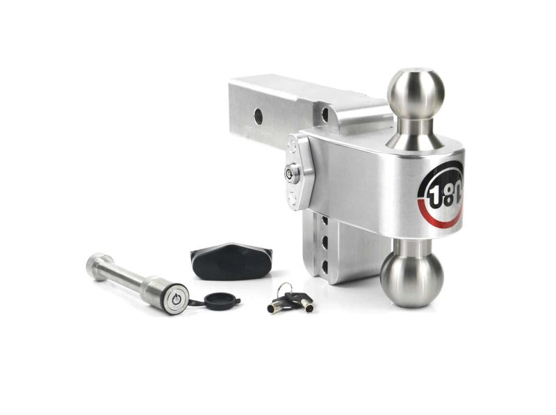 WEIGH SAFE 180 Hitch 4in Drop Hitch & 2.5in Shank (10K/18.5K GTWR) w/WS05 - Aluminum