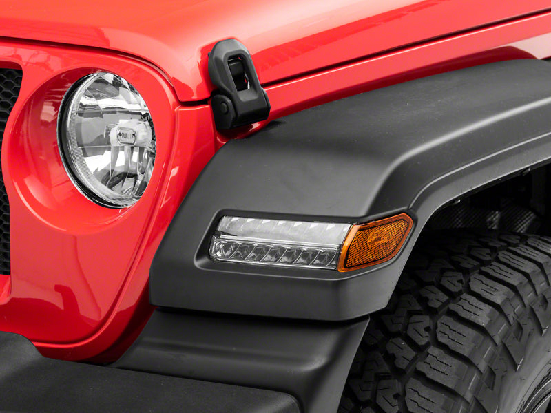 RAXIOM 18-23 Jeep Wrangler JL Sport Axial Series Sequential LED Parking/Turn Signal Lights- Chrome