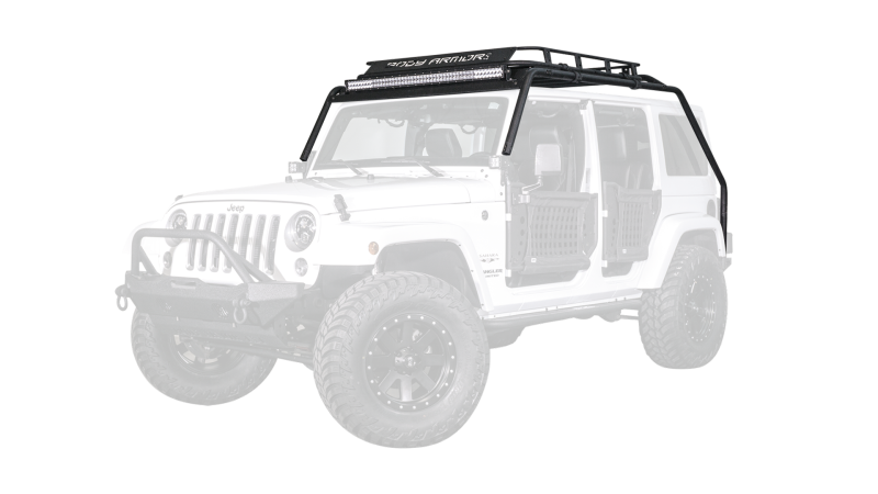 BODY ARMOR 4x4 07-18 Jeep Wrangler JK Windshield Light Bar