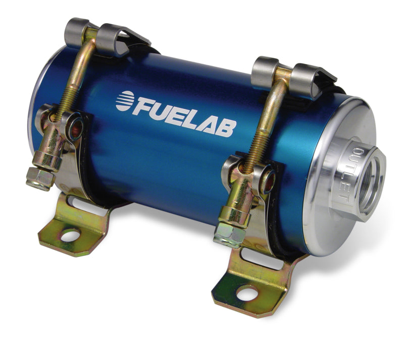 FUELAB Prodigy High Flow Carb In-Line Fuel Pump w/External Bypass - 1800 HP - Blue