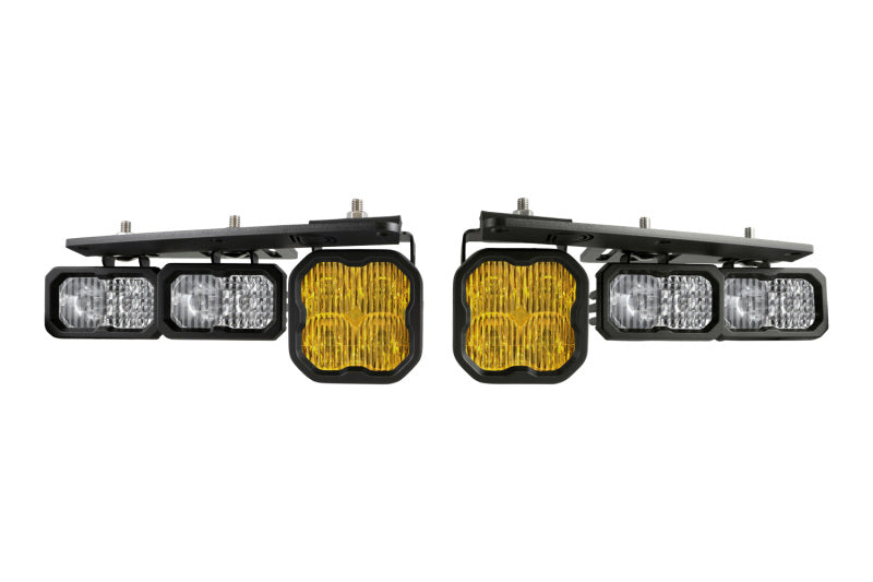 DIODE DYNAMICS 21-Up Ford Bronco Stage Series Fog Pocket Kit - Yellow Max