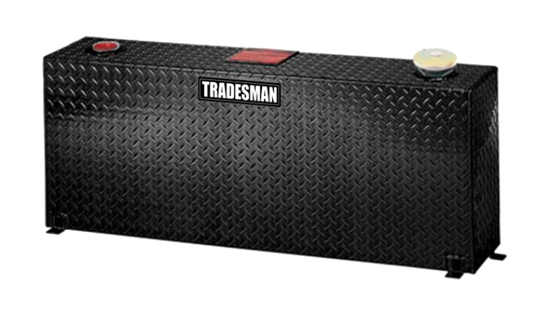 TRADESMAN Aluminum Rectangular Liquid Storage Tank (55 Gallon Capacity) - Black