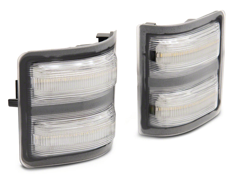 RAXIOM 11-16 Ford F-250/F-350 Super Duty Axial Series LED Switchback Side Mirror Marker Lamps- Clear