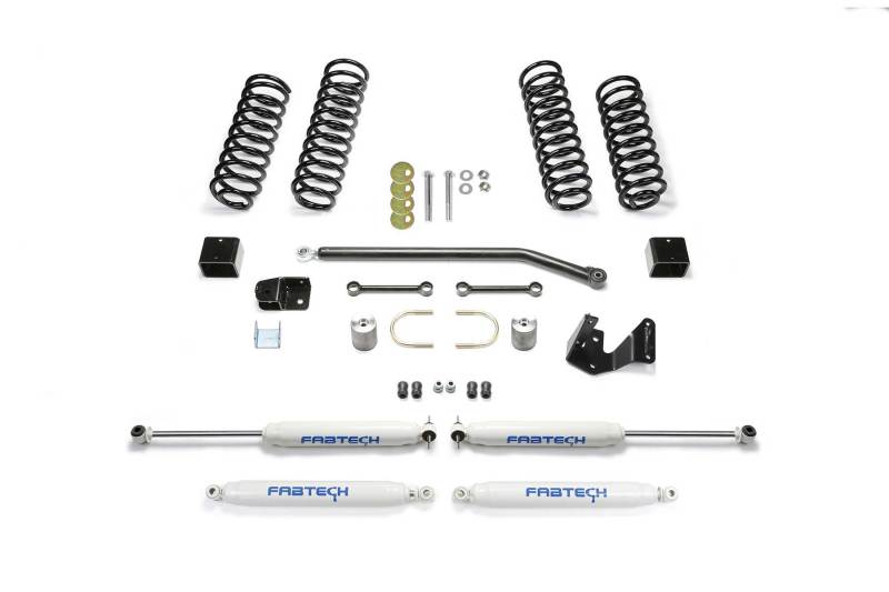 FABTECH 07-18 Jeep JK 4-Door 3in Sport Ii w/Perf Shocks