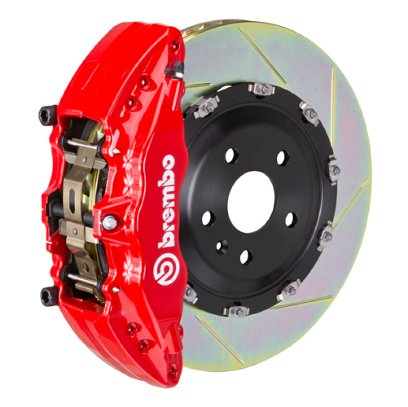 BREMBO 05-08 LR3/05-13 Range Rover Sport Fr GT BBK 6Pist Cast 2pc 380x34 2pc Rotor Slot Type1-Red