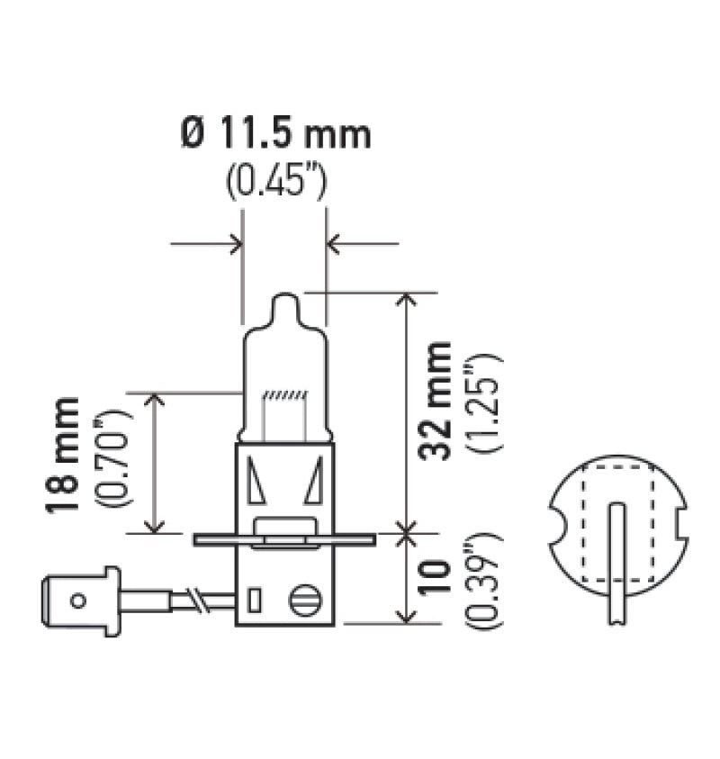 HELLA Optilux H8 12V/55W XB Xenon White Bulb (pair)