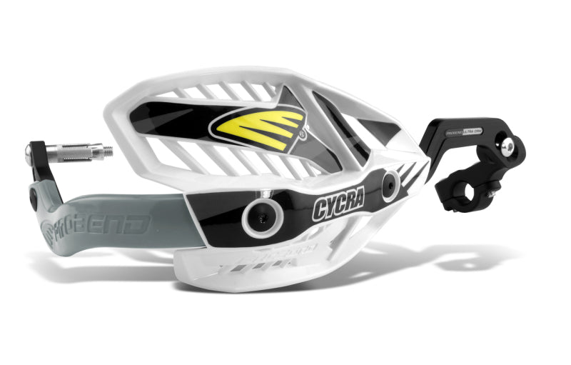 CYCRA CRM Ultra 7/8 in. Clamp w/White Shields/Black Covers