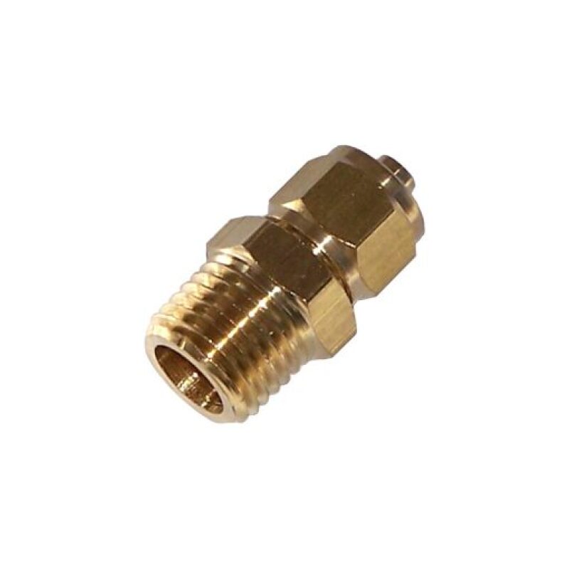 KLEINN 1/4In OD Tubing 1/4In M NPT Straight Compression Fitting