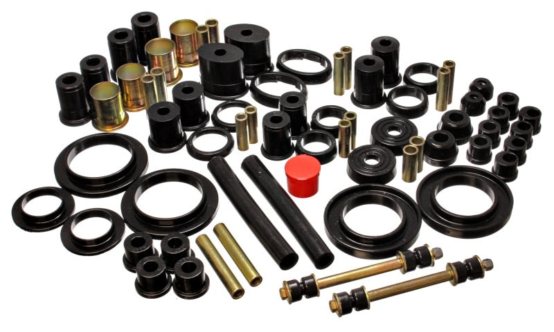 ENERGY SUSPENSION 85-93 Ford Mustang Black Hyper-flex Master Bushing Set