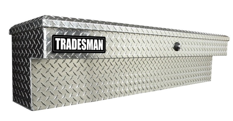 TRADESMAN Aluminum Side Bin Truck Tool Box w/Push Button (60in.) - Brite