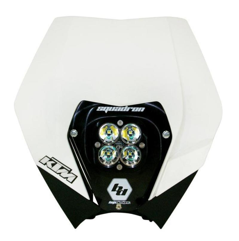 BAJA DESIGNS 08-13 KTM Complete LED Kit w/ Head Shell White Squadron Pro