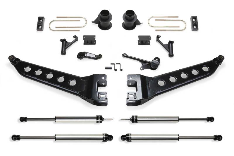 FABTECH 13-16 Ram 3500 4WD w/Factory Radius Arms 5in Radius Arm System w/DL Shocks