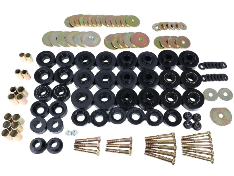 ENERGY SUSPENSION 65-67 Chevrolet Biscayne/Bel Air/Caprice/Impala Body Mount Set w/ Hardware - Black