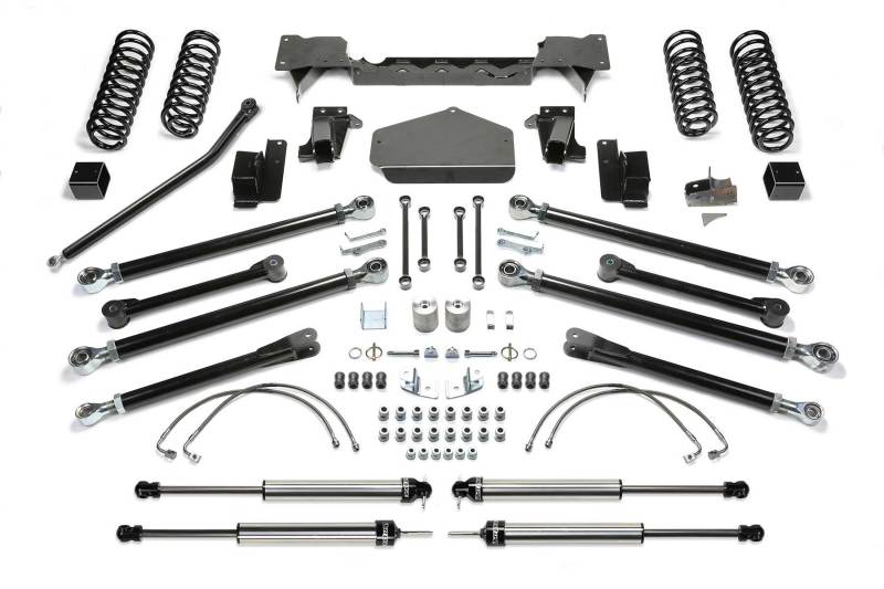 FABTECH 07-18 Jeep JK 4-Door 3in Crawler w/Dlss Shks