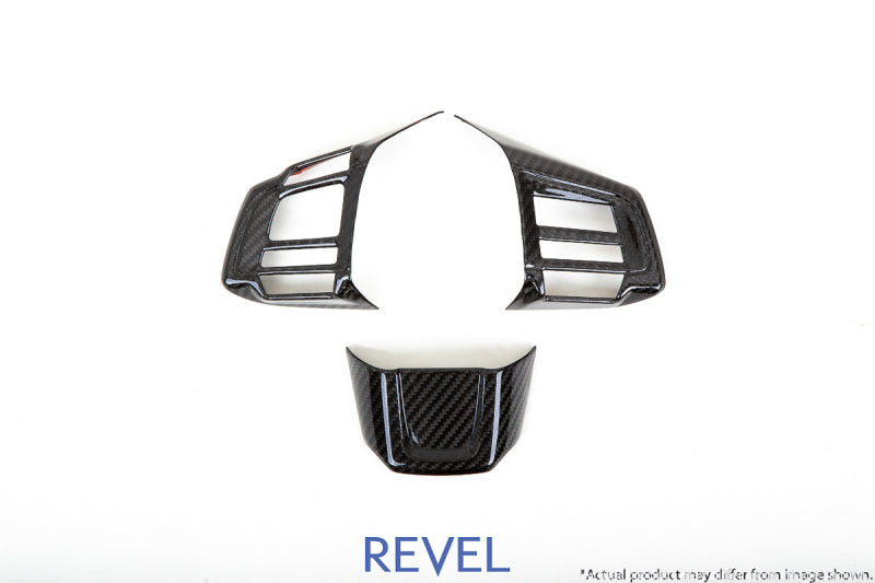 REVEL GT Dry Carbon Steering Wheel Insert Covers 15-18 Subaru WRX/STI - 3 Pieces