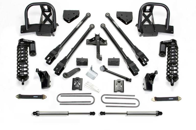 FABTECH 11-16 Ford F250 4WD 6in 4Link Sys w/Dlss 4.0 C/O& Rr Dlss