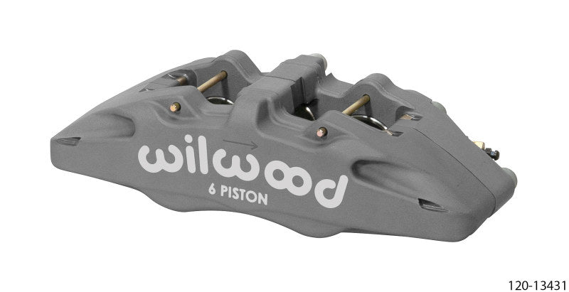 WILWOOD DynaPro DP6 Lug Mount Anodized Alum. Caliper 1.62in/1.38in/1.38in Piston .38in Rotor - Left