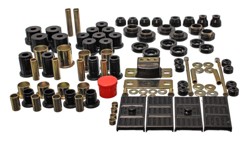 ENERGY SUSPENSION 67-69 Chevrolet Camaro (w/mono leaf springs) Black Hyper-flex Master Bushing Set