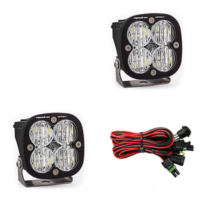 BAJA DESIGNS Squadron Sport Wide Cornering Pair LED Light Pods - Clear