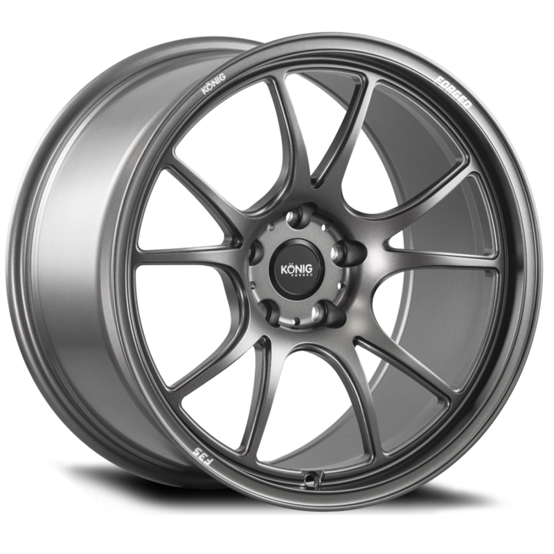 KONIG Forged F3S 18X10.5 5X120 ET25 Satin Charcoal Knurled Bead