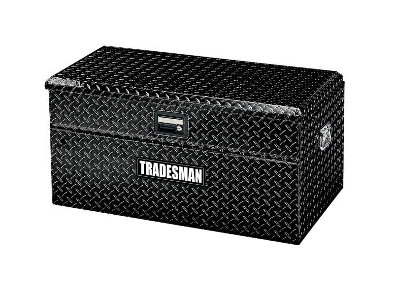 TRADESMAN Aluminum Flush Mount Truck Tool Box Full/Wide (56in.) - Black