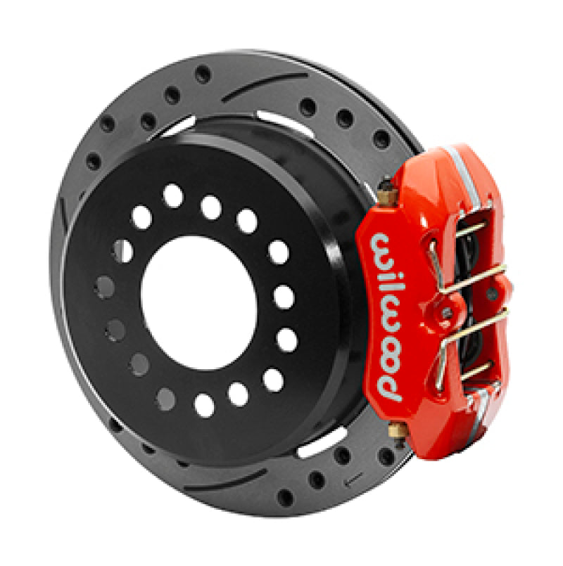 WILWOOD Dynapro Low-Profile 11.00in P-Brake Kit Dust Seal 2.36in Offset - Drilled Red