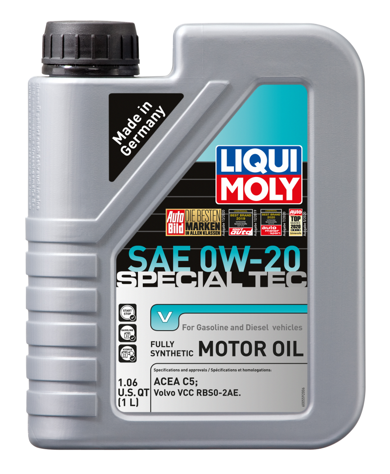 LIQUI MOLY 1L Special Tec V Motor Oil SAE 0W20 - CASE OF 6
