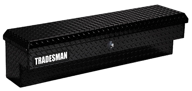 TRADESMAN Aluminum Side Bin Truck Tool Box w/Push Button (70in.) - Black