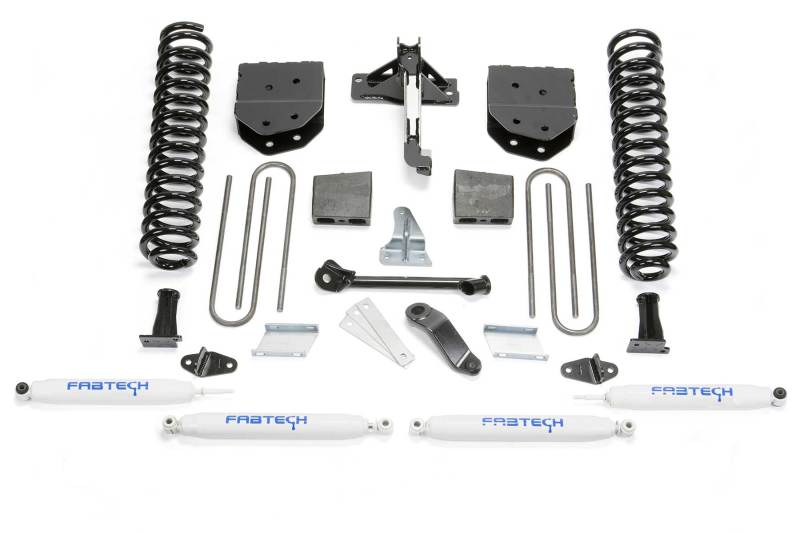 FABTECH 08-16 Ford F250 4WD 6in Basic Sys w/Perf Shks