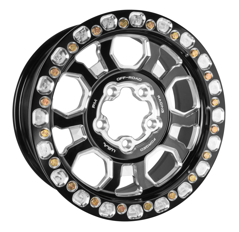 PERFORMANCE MACHINE 15x7in Pro R UTV Race Pocket Beadlock Ring Wheel