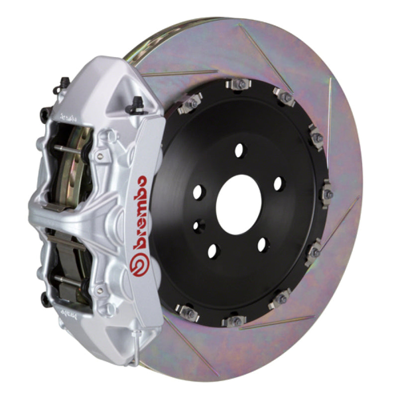 BREMBO 10-12 Range Rover Front GT BBK 6 Piston Cast 405x34 2pc Rotor Slotted Type-1-Silver