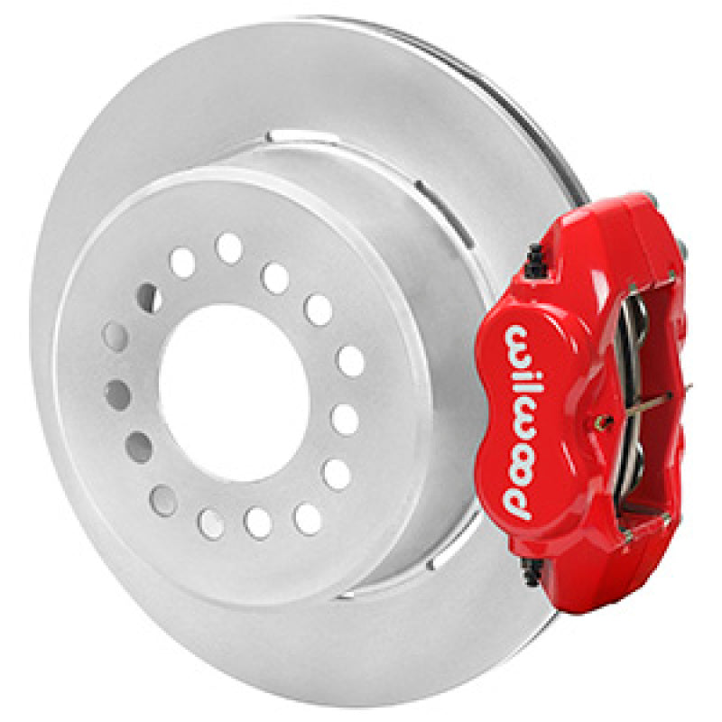 WILWOOD Chevrolet 7-5/8in Rear Axle Dynalite Disc Brake Kit 12.19in Rotor -Red Caliper