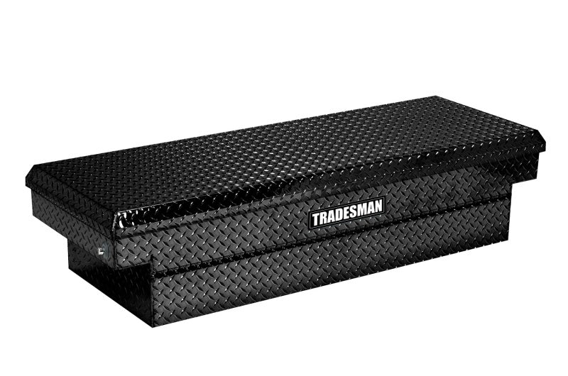 TRADESMAN Aluminum Single Lid HD 28 Cross Bed Truck Tool Box Deep Well (72in.) - Black