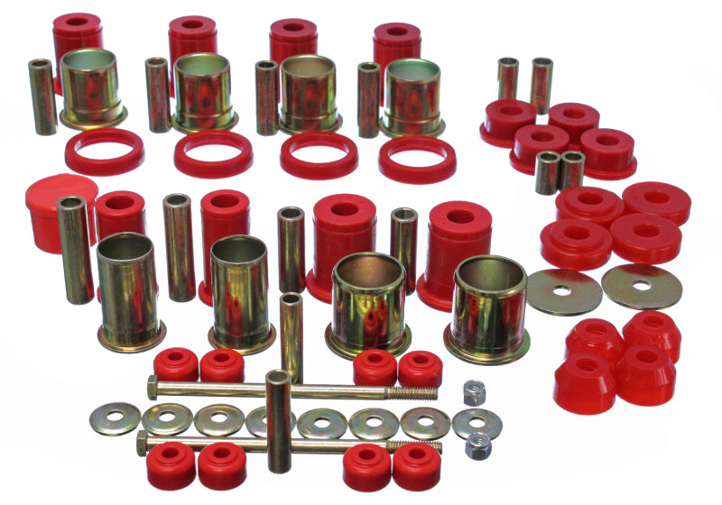 ENERGY SUSPENSION 89-92 Chevrolet Camaro Red Hyper-flex Master Bushing Set