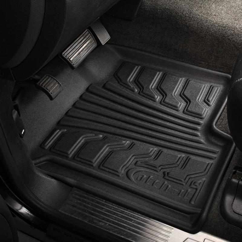 LUND 15-17 Chevy Silverado 2500 Crew Cab Catch-It Floormat Front Floor Liner - Black (2 Pc.)