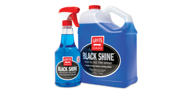 GRIOT'S GARAGE Black Shine High Gloss Tire Spray - 1 Gallon - Case of 4