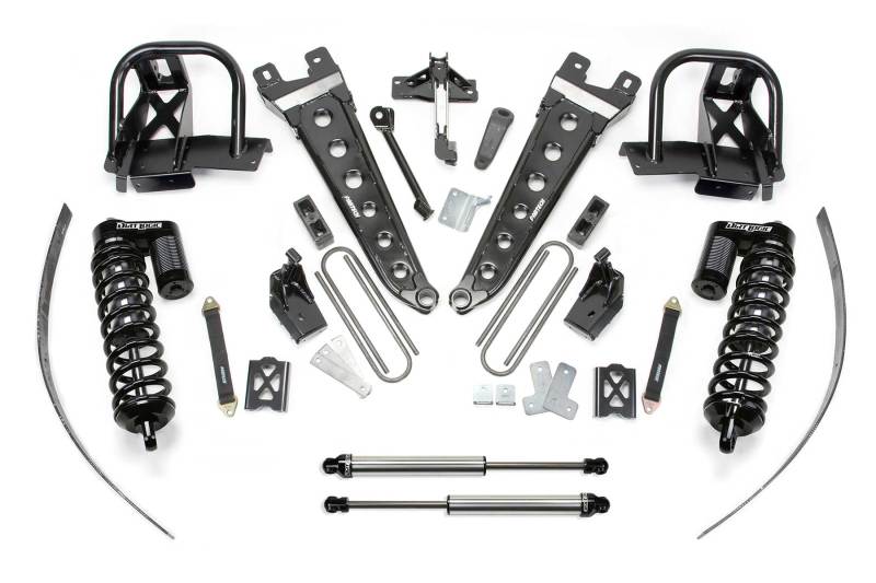 FABTECH 11-16 Ford F250 4WD w/o Factory Overload 8in Rad Arm Sys w/Dlss 4.0 C/O& Rr Dlss