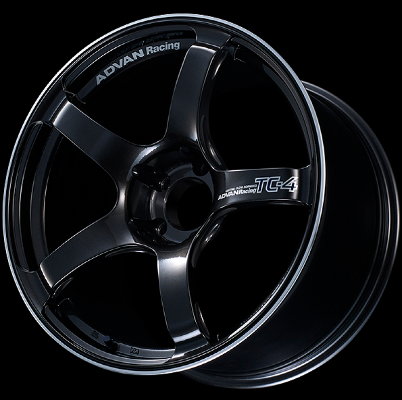 ADVAN TC4 17x9 +45 5-114.3 Racing Black Gunmetallic and Ring Wheel