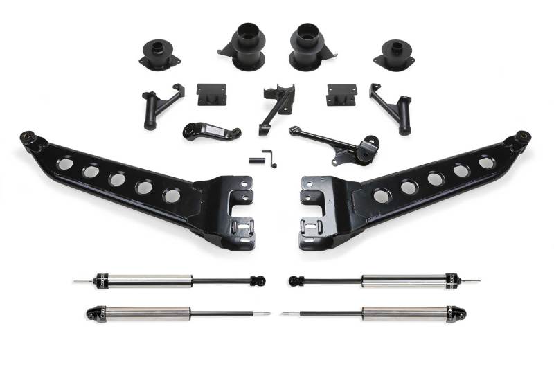 FABTECH 14-18 Ram 2500 4WD 5in Radius Arm System w/Coil Spacers & DL Shocks