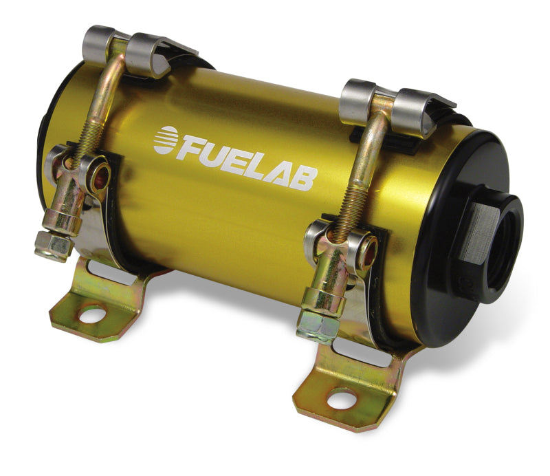 FUELAB Prodigy High Flow Carb In-Line Fuel Pump w/External Bypass - 1800 HP - Gold