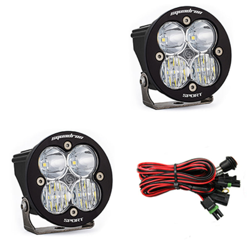 BAJA DESIGNS Squadron R Sport Driving/Combo Pair LED Light Pods - Clear