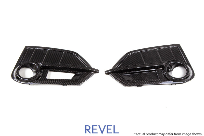 REVEL GT Dry Carbon Front Fog Light Covers (Left & Right) 17-18 Honda Civic Type-R - 2 Pieces