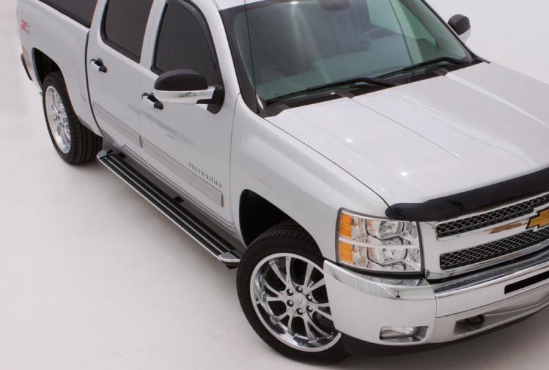 LUND 07-17 Chevy Silverado 1500 Ext. Cab (80in) Crossroads 80in. Running Board Kit - Chrome