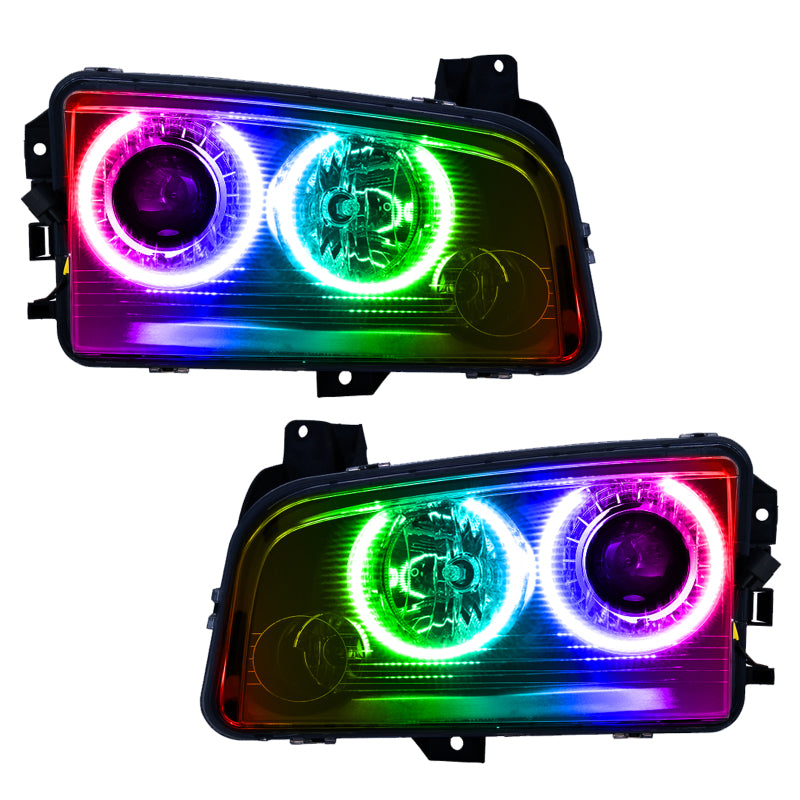 ORACLE 08-10 Dodge Charger SMD HL (HID) - ColorSHIFT w/ Simple Controller SEE WARRANTY