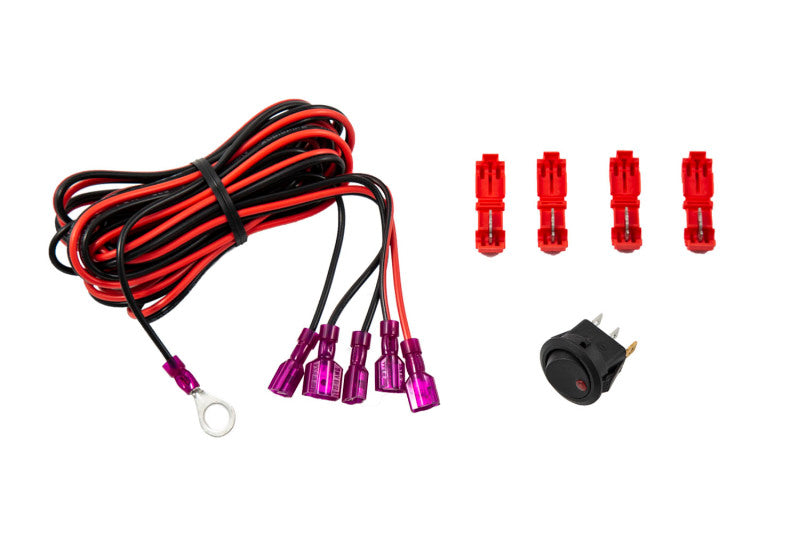 DIODE DYNAMICS Add-on LED Switch Kit - Red