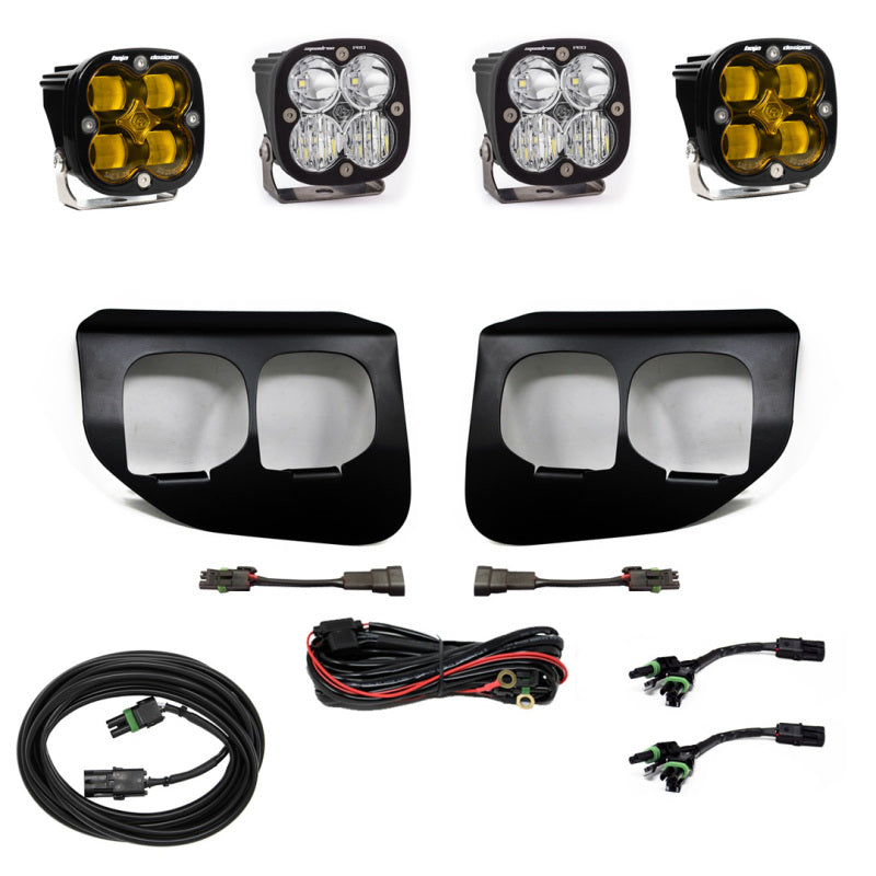 BAJA DESIGNS Ford Super Duty (20-On) Fog Lights Dual FPK Amber SAE/Pro DC BAJA DESIGNS